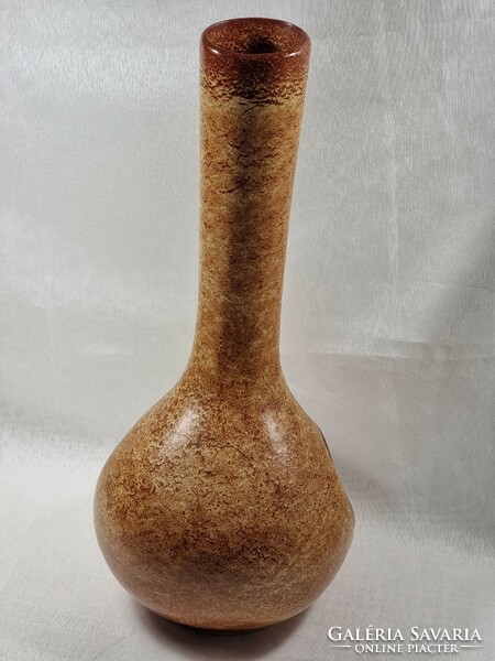 Rare Roberto Rigon Italian glazed ceramic vase, circa 1970