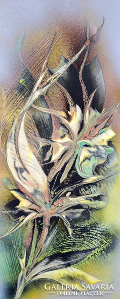 XX. Sz. Painter: modern abstract flower
