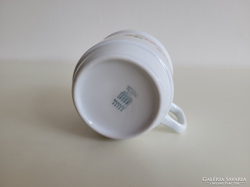 Régi Zsolnay porcelán bögre retro teás csésze