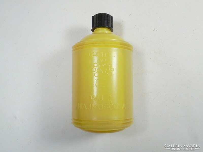 Retro wu 2 hair washing oil shampoo plastic bottle embossed inscription full - caola manufacturer - 1980s