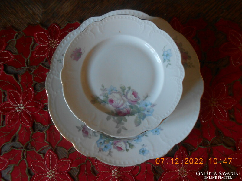 Zsolnay antique pearl cake set