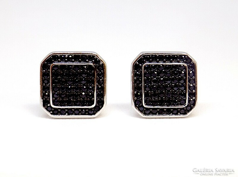 Elegant black stone cufflinks (zal-ag107740)