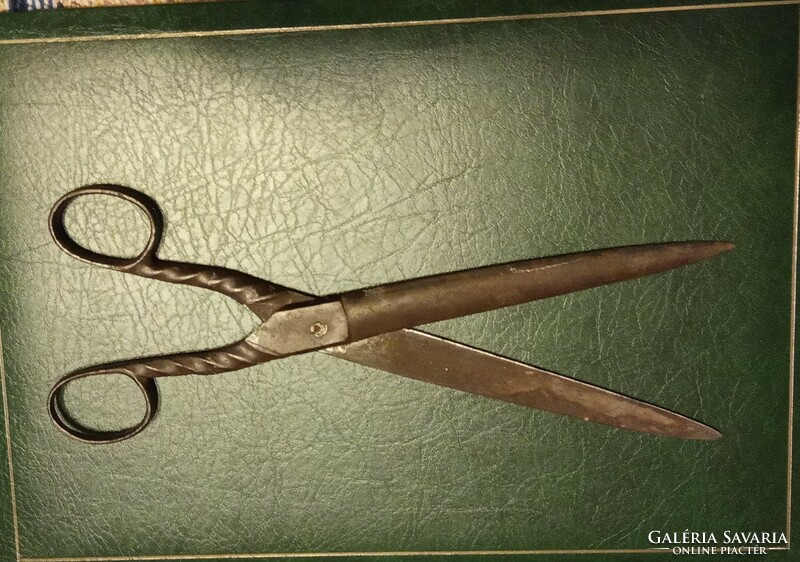 Antique wrought iron tool scissors