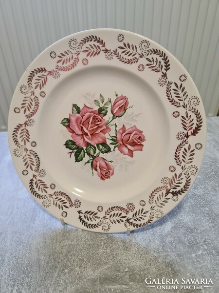 English Staffordshire porcelain plate gilded