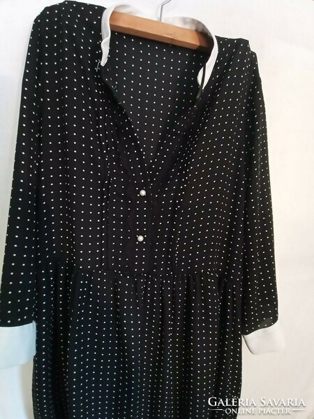 Elegant zara black/white polka dot dress reminiscent of old times