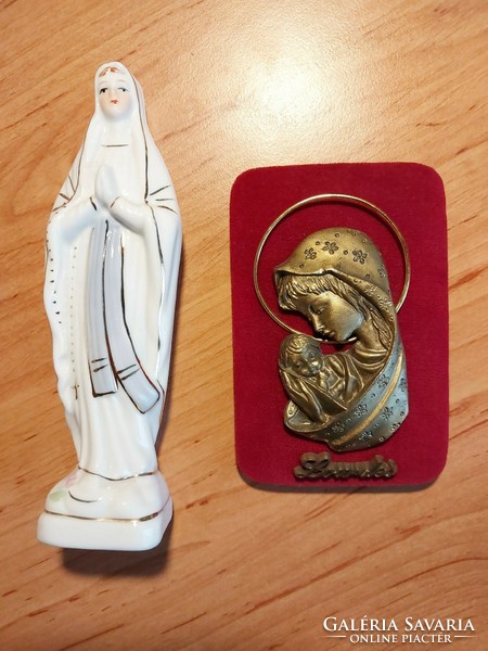 Virgin Mary with her baby, Virgin Mary statue, favors