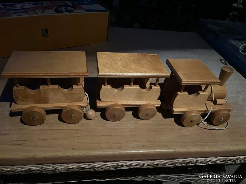 Russian toy wooden train