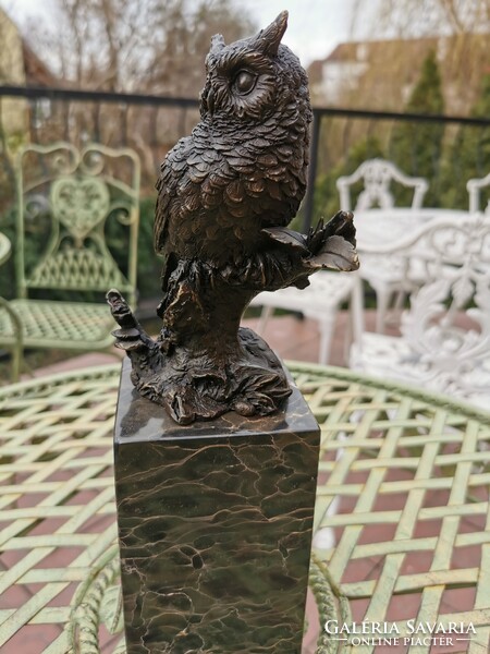 Bagoly bronz szobor