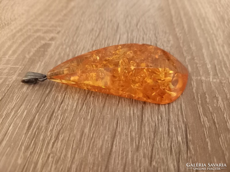 Retro, artificial amber pendant