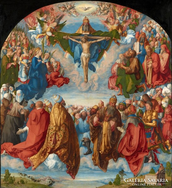 Dürer - Adoration of the Holy Trinity - canvas reprint