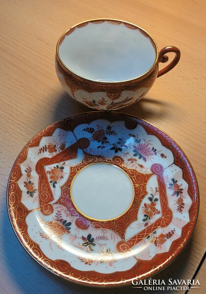 Pirkenhammer eggshell porcelain tea set with oriental pattern