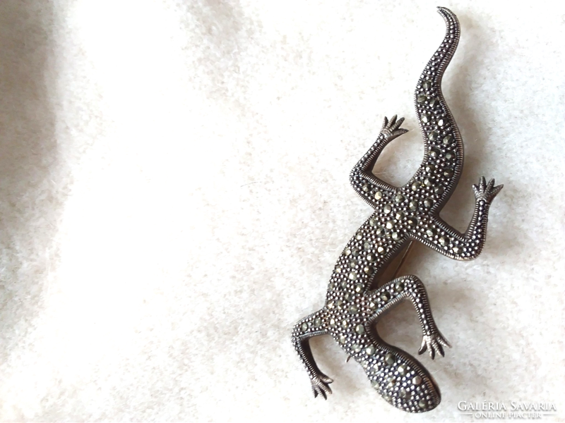 Brooch embellished with marcasite