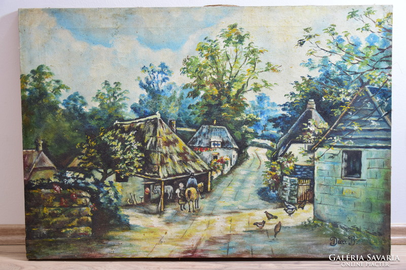Dürr b. Village landscape with beautiful colors