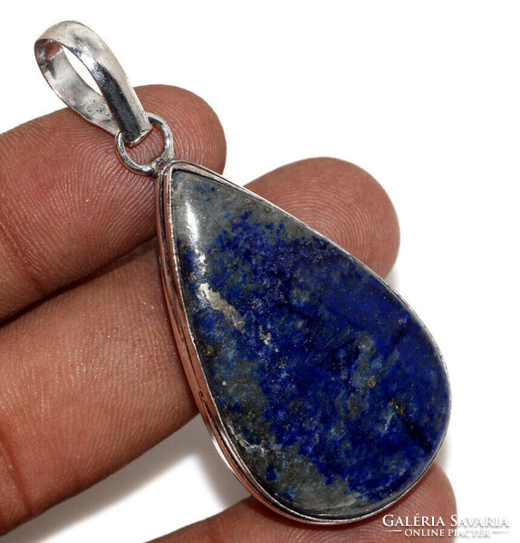 Rarity! Lapis lazuli gemstone on a silver pendant