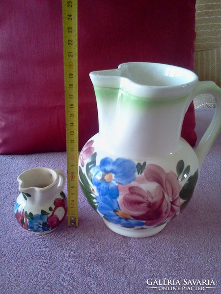Folk jug in pairs - large and small