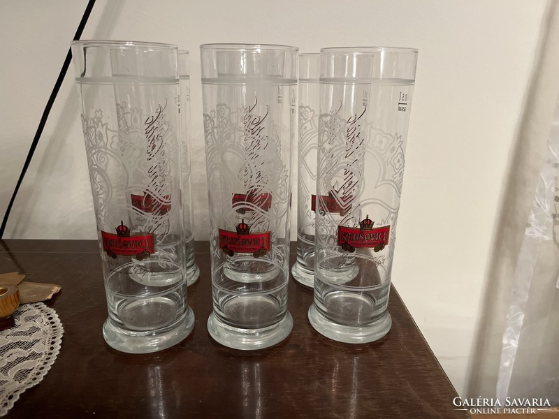 Krusovice, half liter, very nice rastal glass glasses.