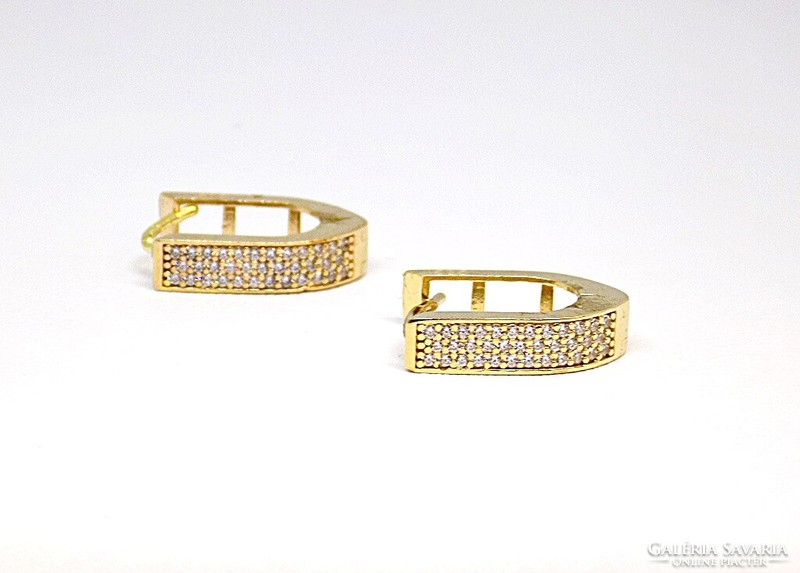 Gold earrings with stones (zal-au112016)