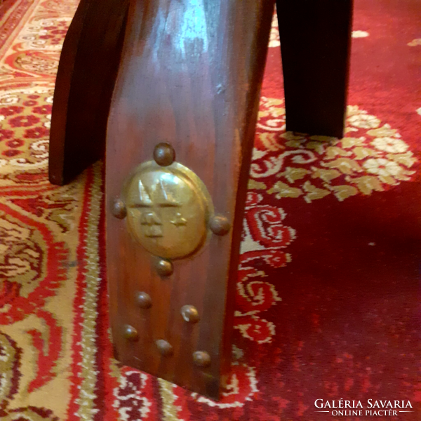 Copper veined Arabic seat pouf