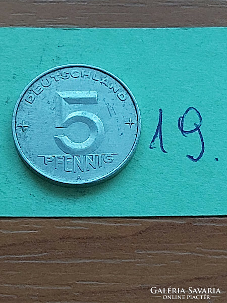 NÉMET NDK 5 PFENNIG 1952 A , A (Berlin Mint,) ALU.   19