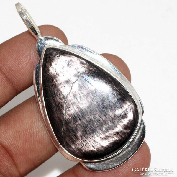 Annual sale! Rarity! Hypersthene gemstone on a silver pendant