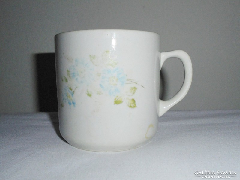 Retro mug - flower pattern - Zsolnay porcelain pécs