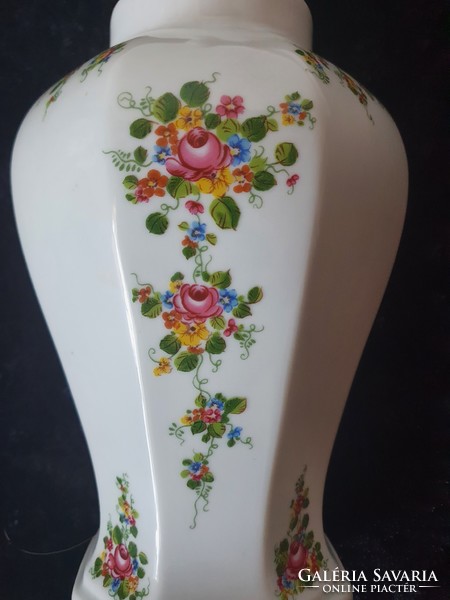 Jelzett Lichte porcelán fedeles váza, urnaváza