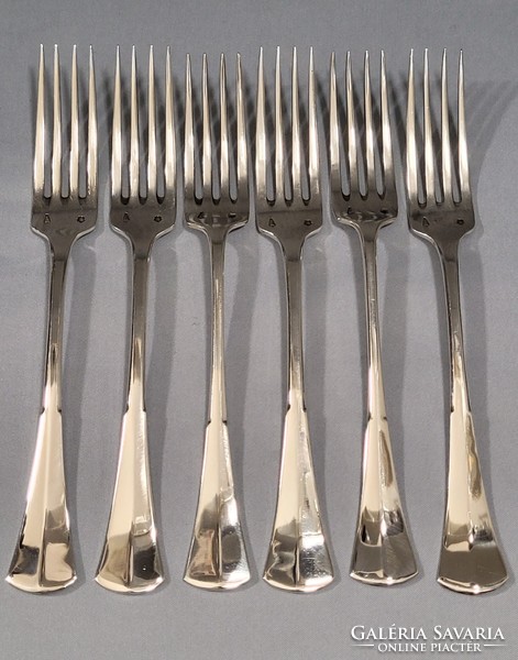 Antique silver fork 6 pcs