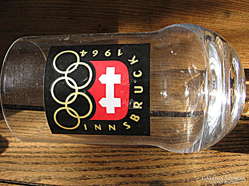 Gyűjtői 1964 Innsbuck téli olimpia váza, pohár