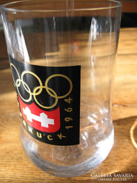 Gyűjtői 1964 Innsbuck téli olimpia váza, pohár