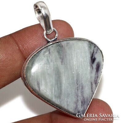 Rarity! Silver pendant with kammererite gemstone from Finland