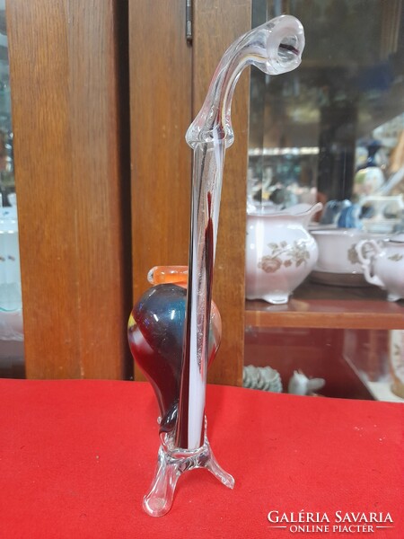 Murano colored glass pipe.
