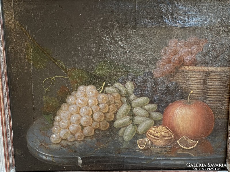 19th century still life with fruit