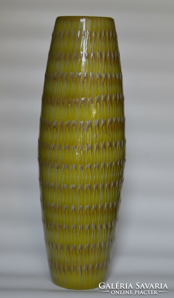 Lampart Bonyhád retro enamel floor vase.