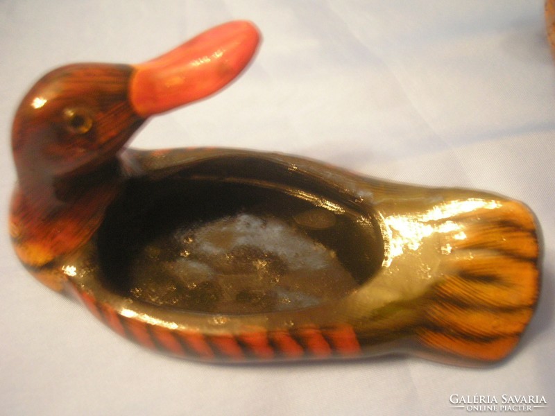 U12 antique lacquer and carved duck artistic drinking trough are sold together, a rarity