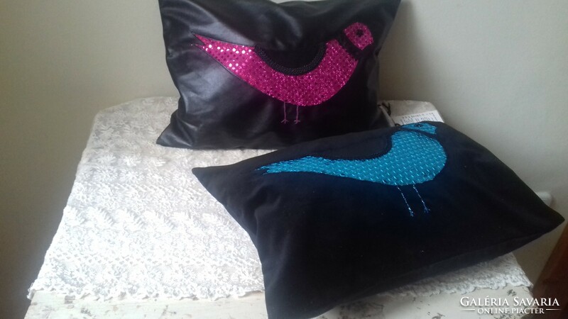 Handmade decorative pillows in art deco style