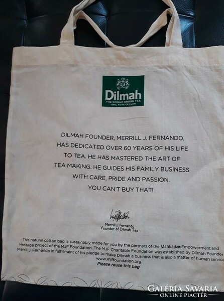 Dilmah tea branded quality apron - gift in canvas bag - Christmas present