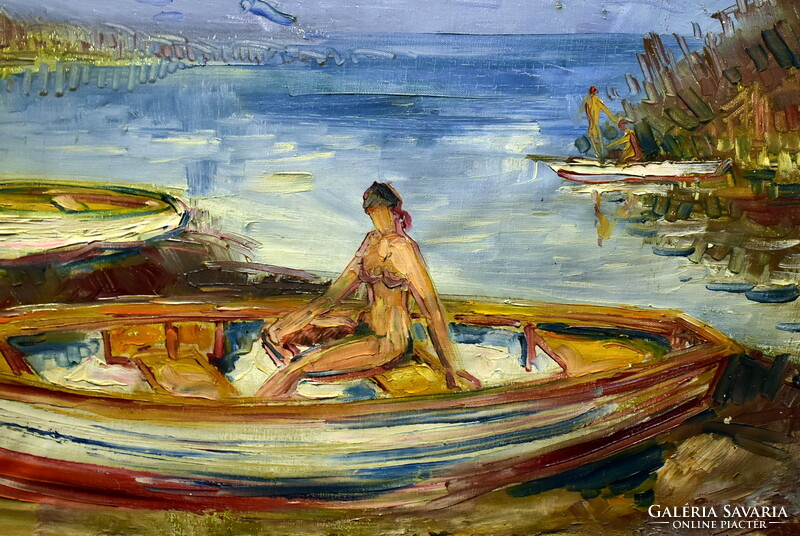 Vincze winner (1925 - 2001): nudes on the shores of Balaton