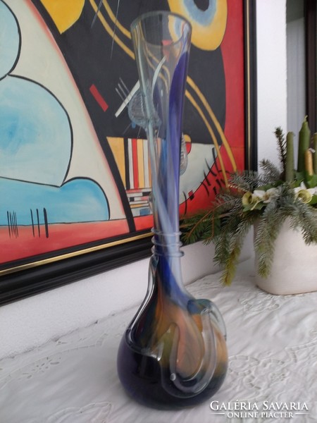 A huge handmade glass vase from Murano