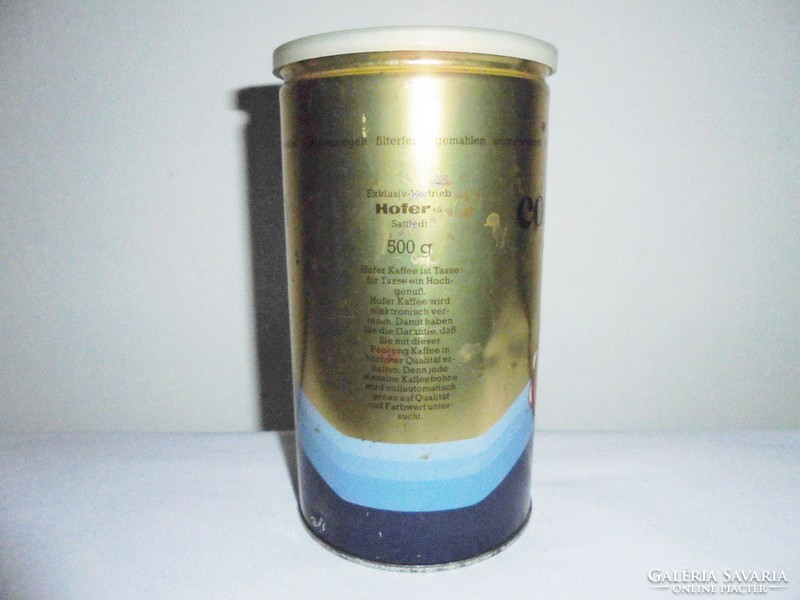 Retro coffee coffee metal box metal tin box - hofer kaffee - caffeine mint - from the 1980s