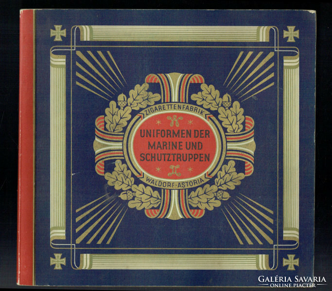 Antique waldorf astoria navy uniform collector's album uniformen der marine und schutztruppen