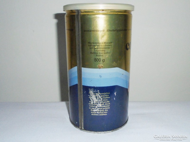 Retro Kávé kávés fémdoboz fém pléh doboz - Hofer Kaffee - koffein ment - 1980-as évekből