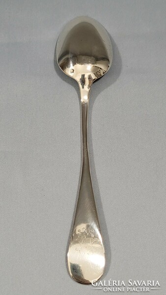 Antique silver small, children's spoon 1pc