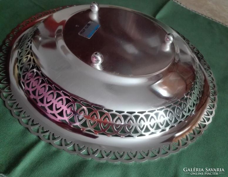 Huge wmf-age silver-plated centerpiece, serving bowl, 29 cm in diameter