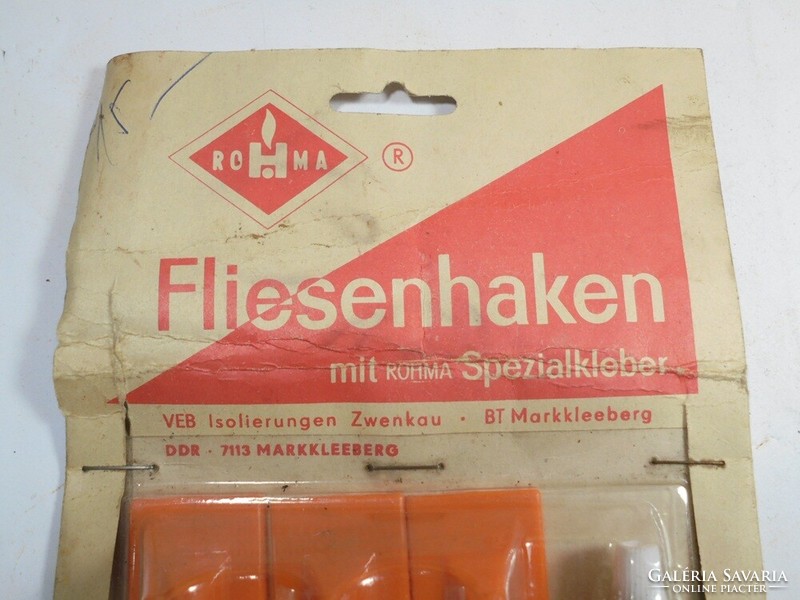 Retro régi konyharuha konyha ruha fürdőszoba törülköző tartó műanyag akasztó fogas - GDR kb. 1980