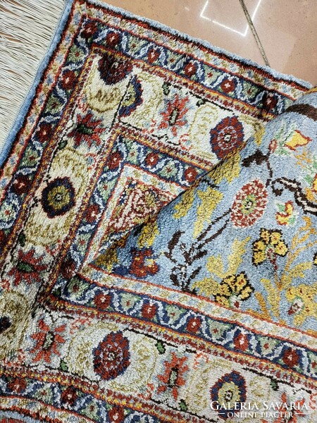 Dreamy caterpillar silk 100x150 cm hand-knotted Persian carpet ff_24