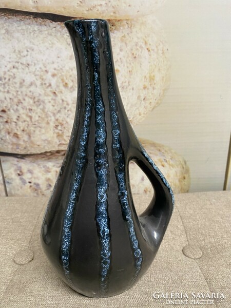 Beautiful painted - glazed ceramic applied art vase a33