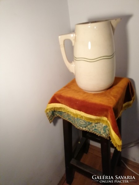 Antique ceramic wash jug, Saargemünd