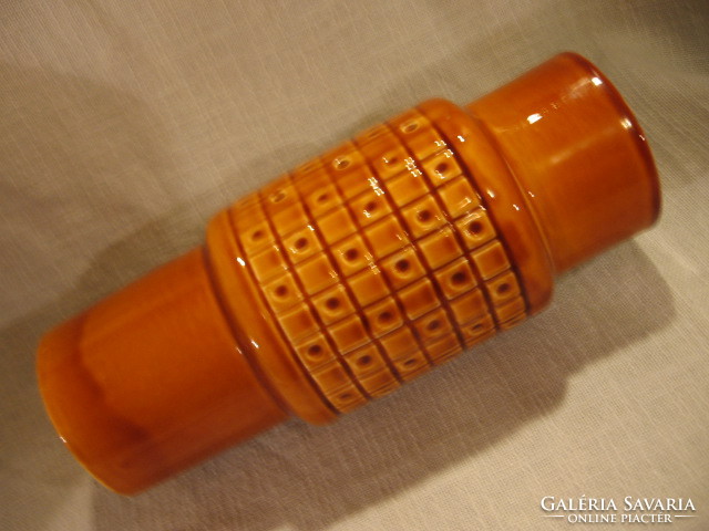 Granite honey-colored vase from László Zahajszky