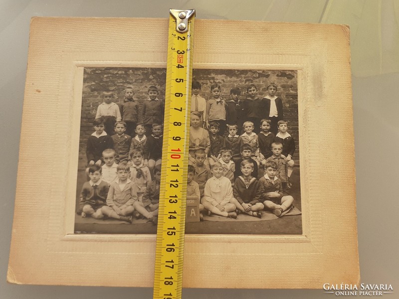 Old children's photo group photo vintage photo school class photo 1929-30