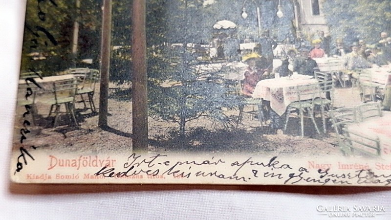 Dunaföldvár, Nagy Imréné Stefánia mulató kertje  1904-ből     43.